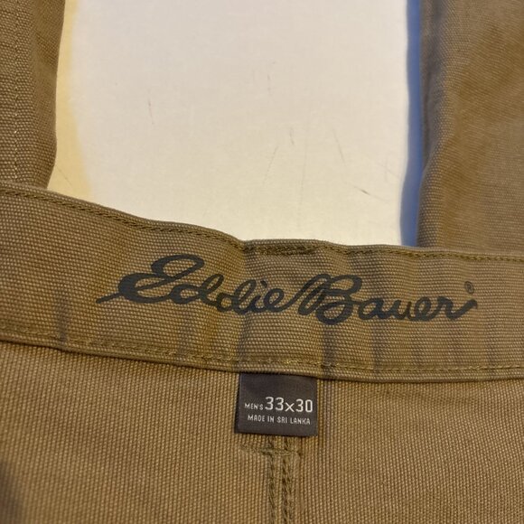 Eddie Bauer Tan Denim Pants Size 33 X 30 - Picture 3 of 5